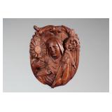 wood carved plaque