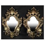 pair of mirror sconces