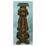 wood carved pedestal 