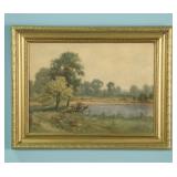 oil on canvas painting