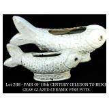 antique fish planter