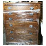 oak dresser and matching bed