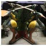 carved bird sculpture