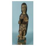 Antique wood carved Santo
