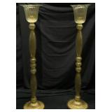 pair of Venetian glass floor lamps