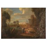 Oil on canvas painting - Many pieces of fine art. Please see our onlne catalog at LMAuctionCo.com