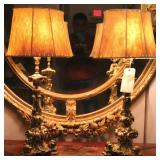 pair of bronze lamps