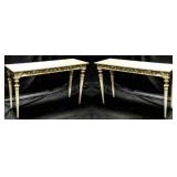 pair of console tables 