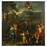 Oil on canvas painting - Many pieces of fine art. Please see our onlne catalog at LMAuctionCo.com