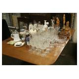 glass stemware, wood carved statues and more!