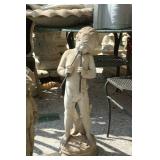 many pieces of garden decor