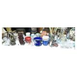 art work, ceramic clay vases, antique accessories, unique lamps with shades