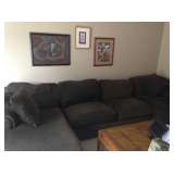 BROWN SECTIONAL COUCH