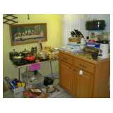 Butcher Block Cabinet & Appliances