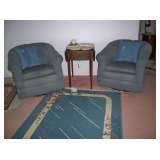 Swivel Chairs and Drop Leaf Side-table