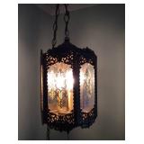 Antique Metal Swag Lamp