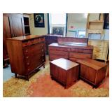 4 piece bedroom set from ‘Brasilia’ by Broyhill Premiere, 1960s, Signed