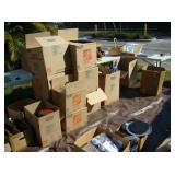 tons of boxed up items