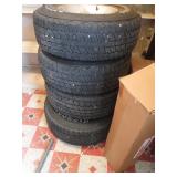 TJ Jeep tires AND rims - very little use