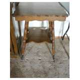 Oak Side Table, Ball & Claw Feet