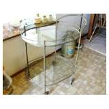 Brass Tea/Serving Cart made stylish again by Mad Men TV Series