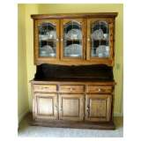Oak China Hutch/Buffet 54"L x 18.5" deep