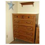 Matching Chest of Drawers. 38.25"W x 19.5" deep x 49" Tall