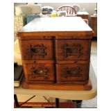 Large Oak 4 drawer Cabinet