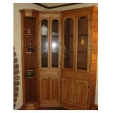 Custom Solid Oak Corner Display 