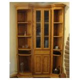 Custom Solid Oak Corner Display