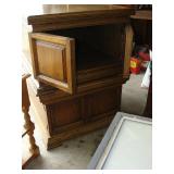 2 Oak End Table w/Storage Below