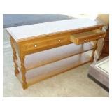 Oak Sofa Table/ TV Stand