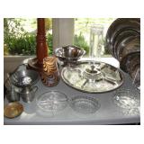 Lots of Silver Plate Entertainment pieces
