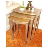 Leather Top Nesting Tables