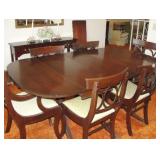 Beautiful Mahogany Dine Table 6 Chairs 