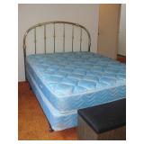Brass Bed Frame. Full size Simmons Beauty Rest