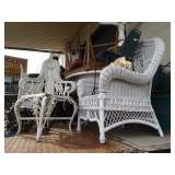 antique wiker photographers chair etc