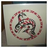 Killer Whale - Northwest Tribe Art - silk screen by Kathy Schnik