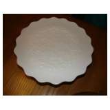 Milk Glass Cake Plate