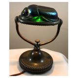 Tiffany Scarab Lamp & Art Glass