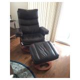 Lane Leather Recliner with Ottoman $400.00