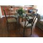 Glass Topped Dining table. $450.00