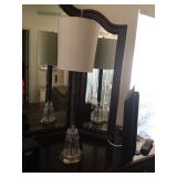 Glass Base lamp $45.00