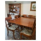 Mid=century table/6 chairs
