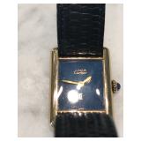 Ladies Carter Tank Watch w/Lapis Face