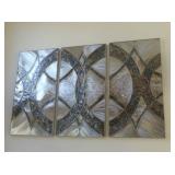Zach Weinberg Metal Sculpture 3 pieces 44" x 86" sold by Fire Circle Studio