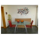 Alto Decor Kitchen Table and Chairs; Pompanoosuc Mills Storage Bench