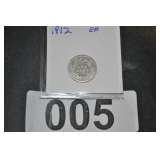 1912 BARBER DIME EXTREMELY FINE 90% SILVER