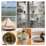 Waterfront Estate Trappe Maryland Sterling Nautical Tools Cookware Art Decoys 