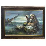 Salvador Cabrera (Filipino, 1930 - 1986) "Back from Fishing"